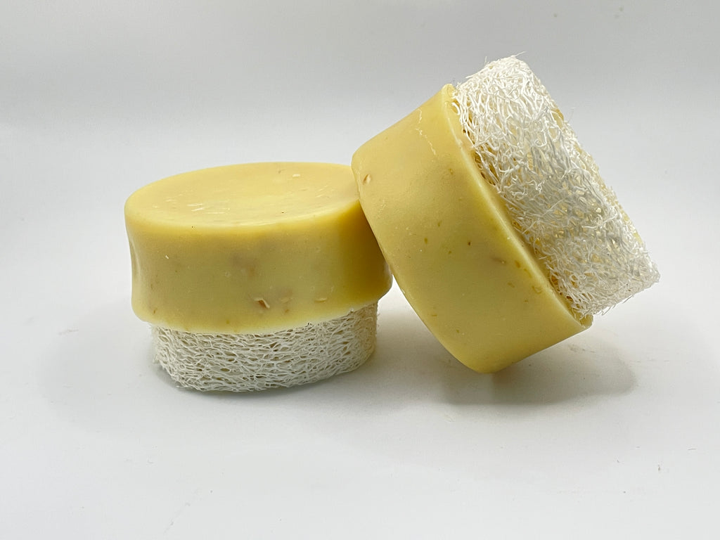 Honey & Oatmeal Soap | Fragrance Free Soothing Cold Process Exfoliator | Natural Artisan Bar