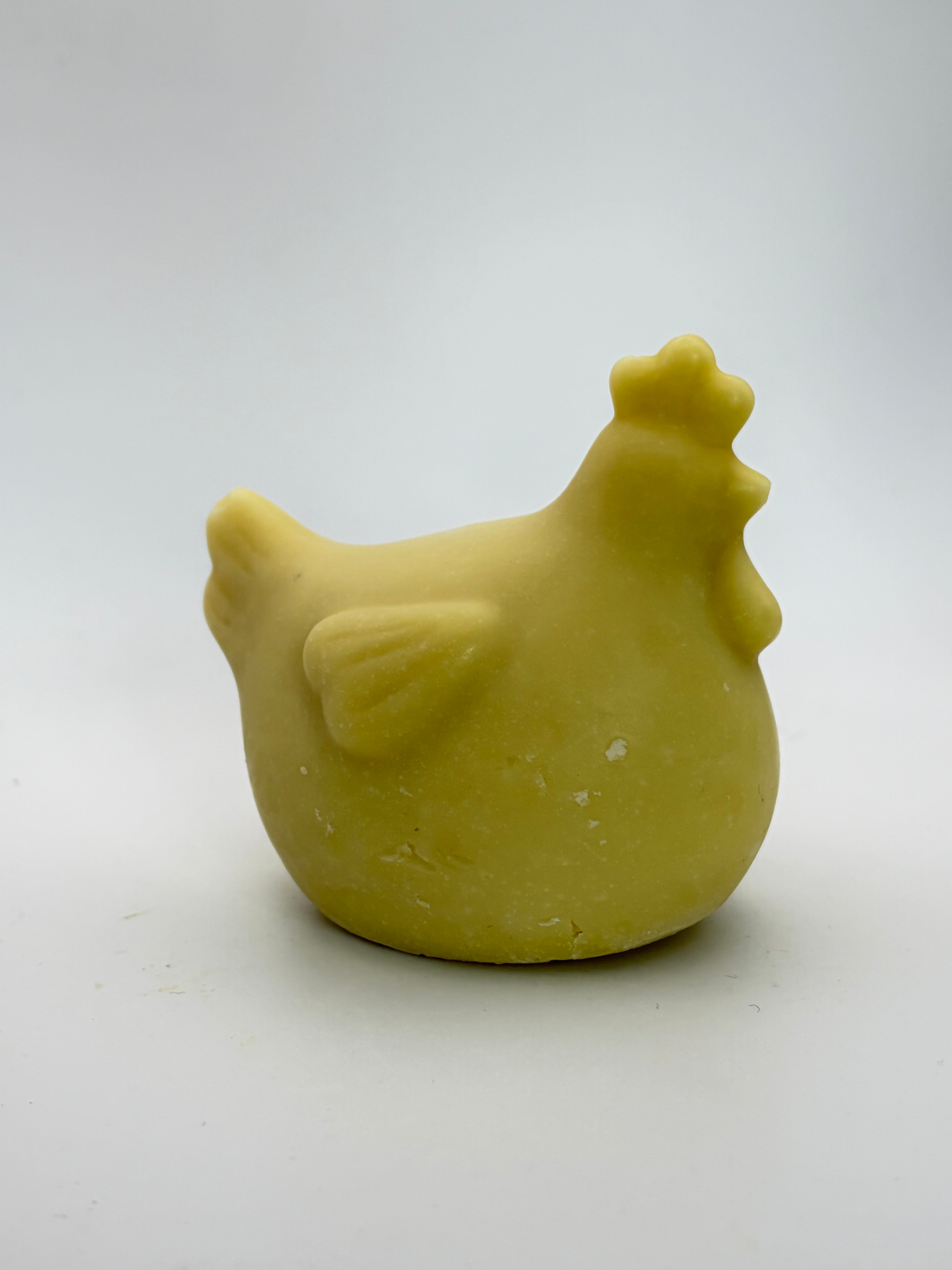 Chicken Shaped Cocoa Butter & Castor Oil Cold Process Soap