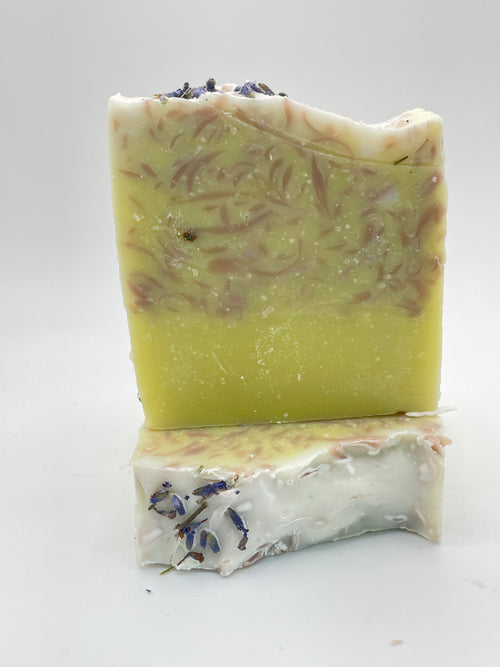 Calming Lavender Cold Process Soap | Natural Purple Clay & Essential Oil