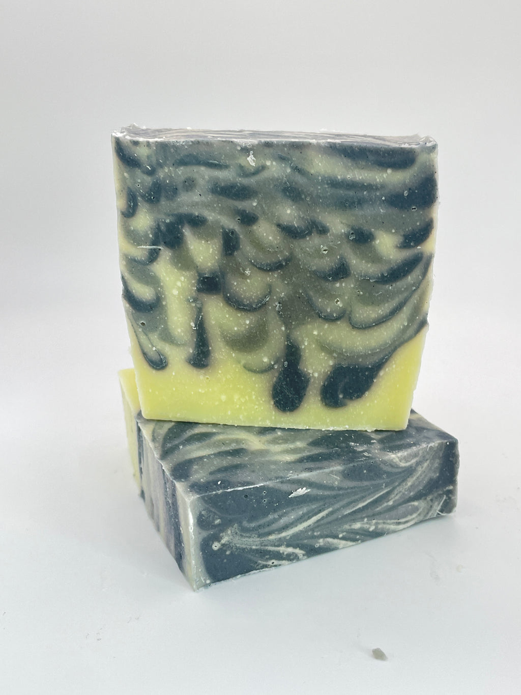 Indigo Swirl Fragrance-Free Indigo & White Clay Soap | Organic Shea Cold Process Bar
