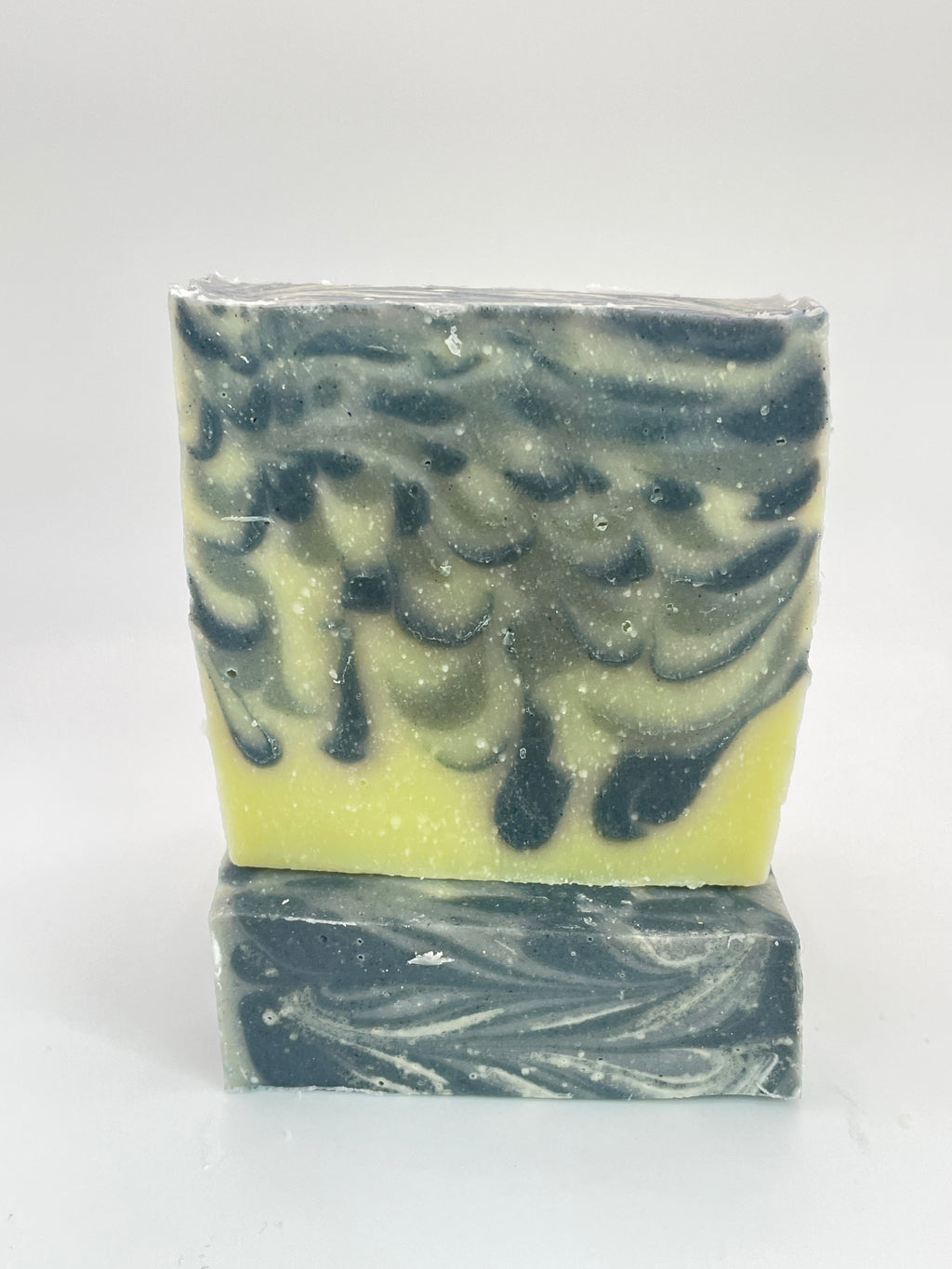 Indigo Swirl Fragrance-Free Indigo & White Clay Soap | Organic Shea Cold Process Bar