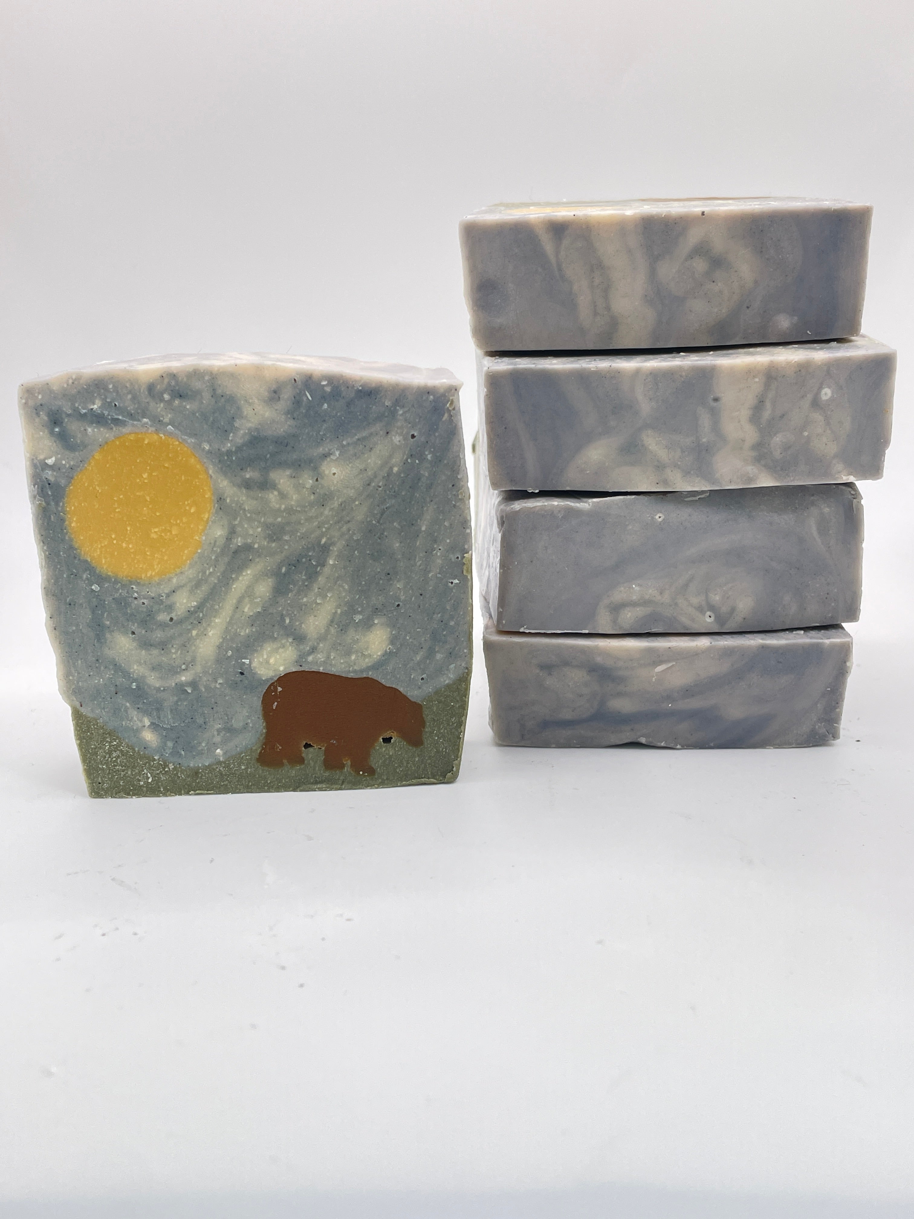 Artisan Bear Landscape Soap - Shea Butter & Natural Clays - Wild Forest Soap