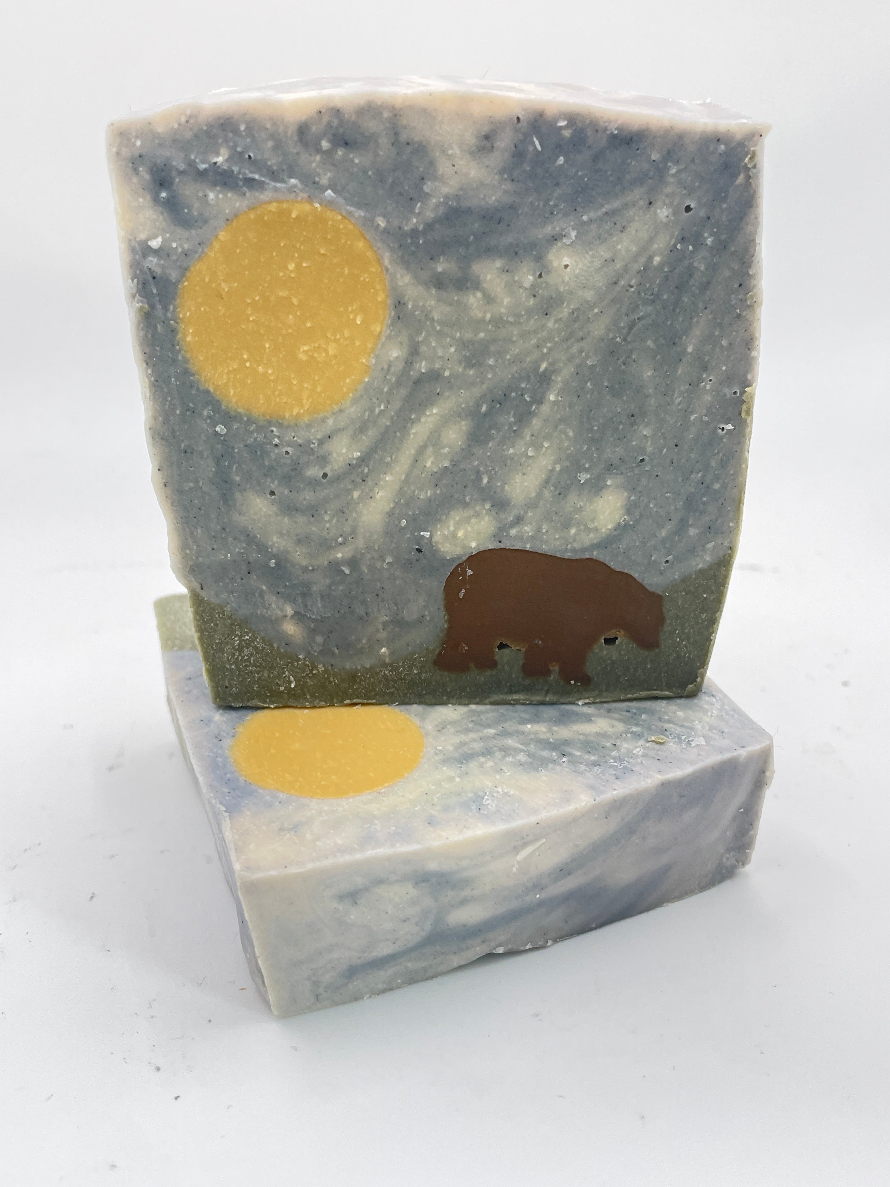 Artisan Bear Landscape Soap - Shea Butter & Natural Clays - Wild Forest Soap