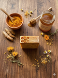 Turmeric and Honey Face & Body Soap | Natural Brightening Soap Bar |Artisan Cold Process Soap