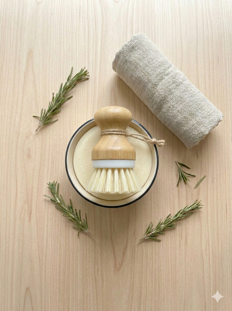 Bee Clean Natural Solid Dish Soap | Plastic-Free & Zero-Waste Long Lasting Artisanal Kitchen Soap