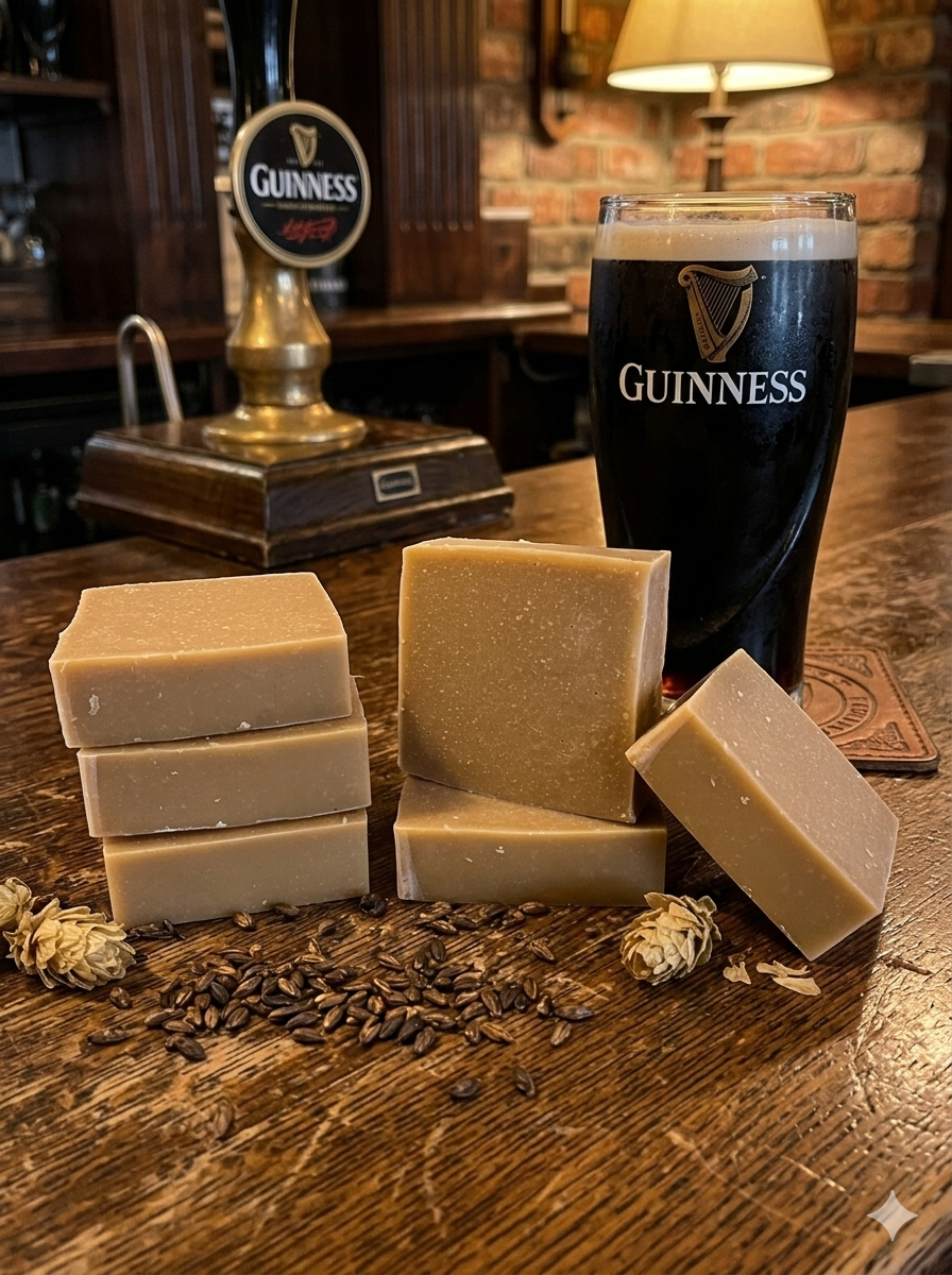 Handmade Guinness Beer Soap | Unscented & Natural Skincare
