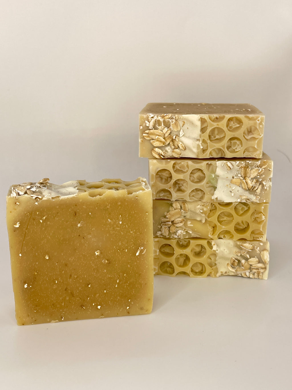 Natural Honey & Oat Soap | Light Exfoliation For Glowing Skin | Handcrafted Cold Process Soap