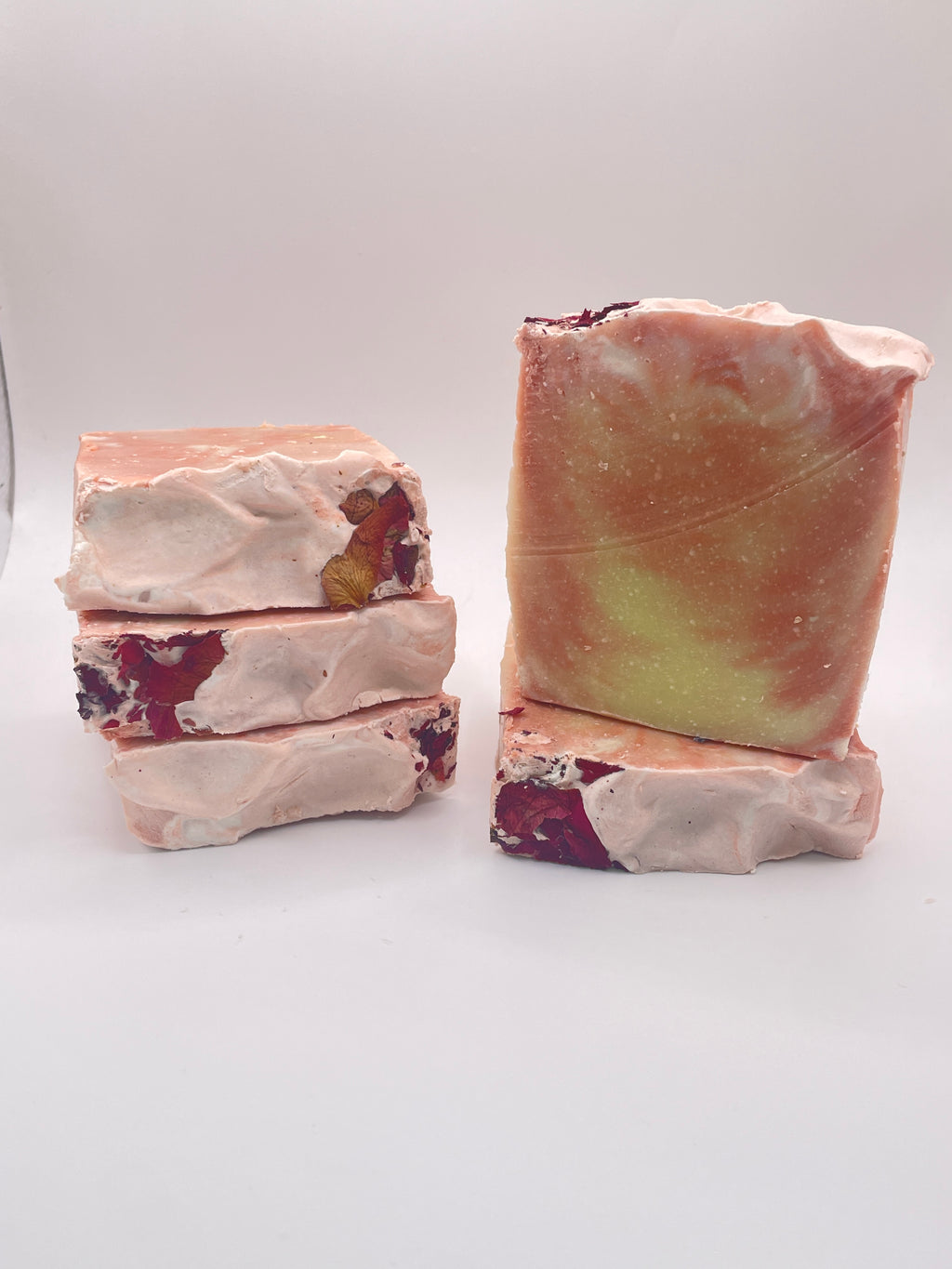Rose Organic Pink Clay Soap | Floral cold process bar | Natural shea butter & Essential Oils