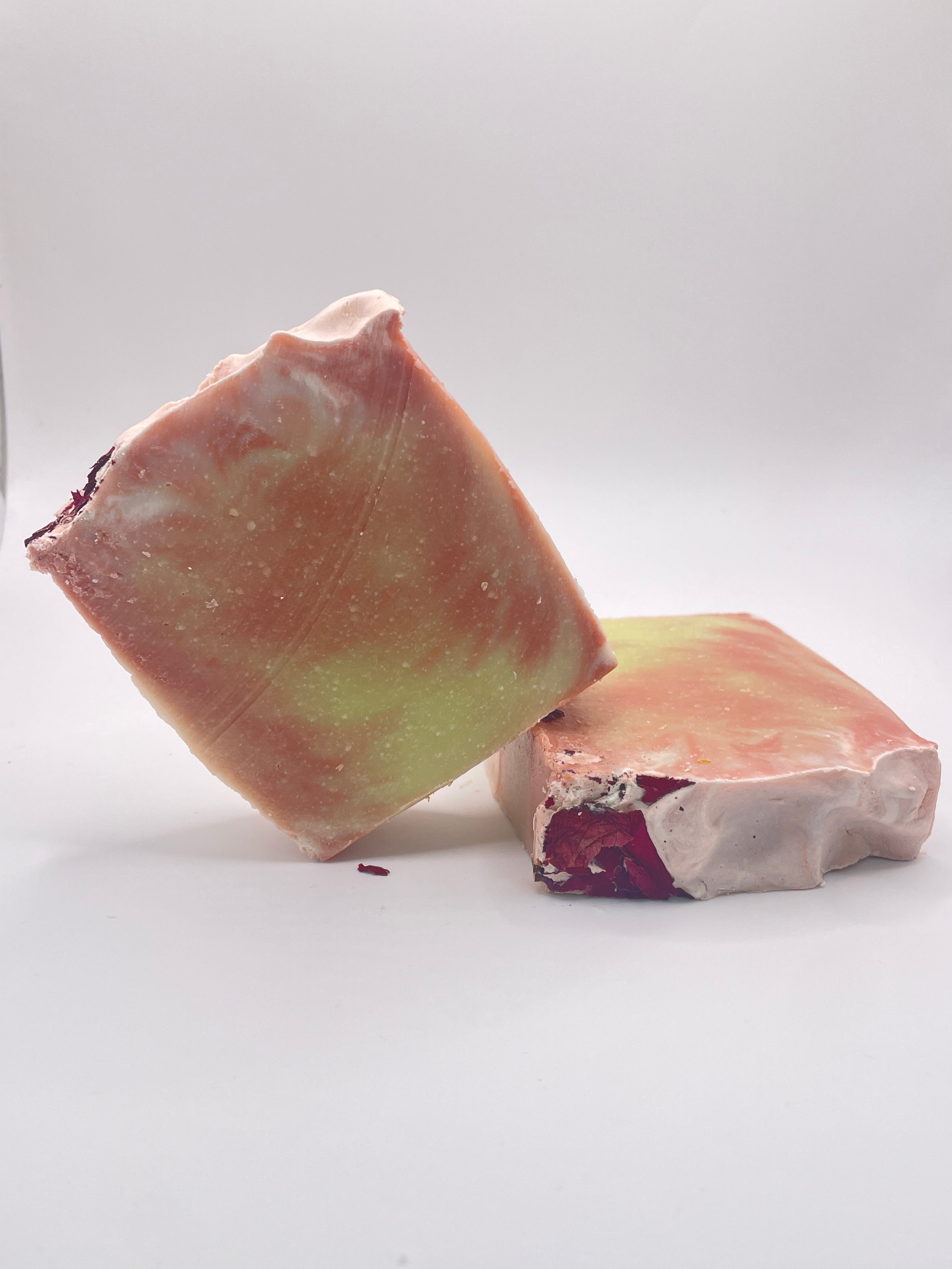 Rose Organic Pink Clay Soap | Floral cold process bar | Natural shea butter & Essential Oils