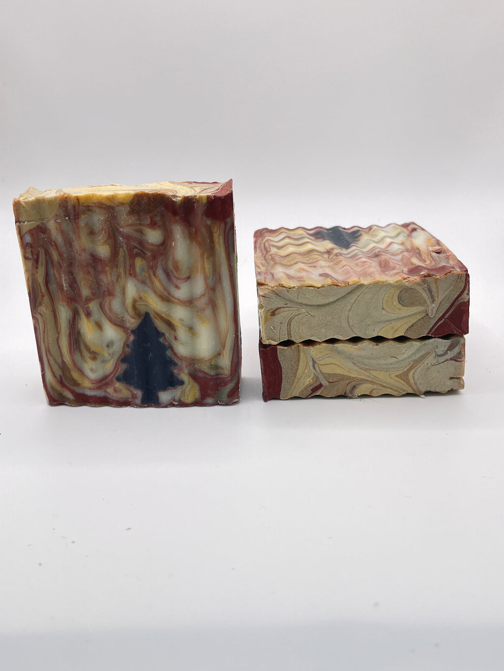 Rainbow Forest Cold Process Soap | Natural Clays & Turmeric