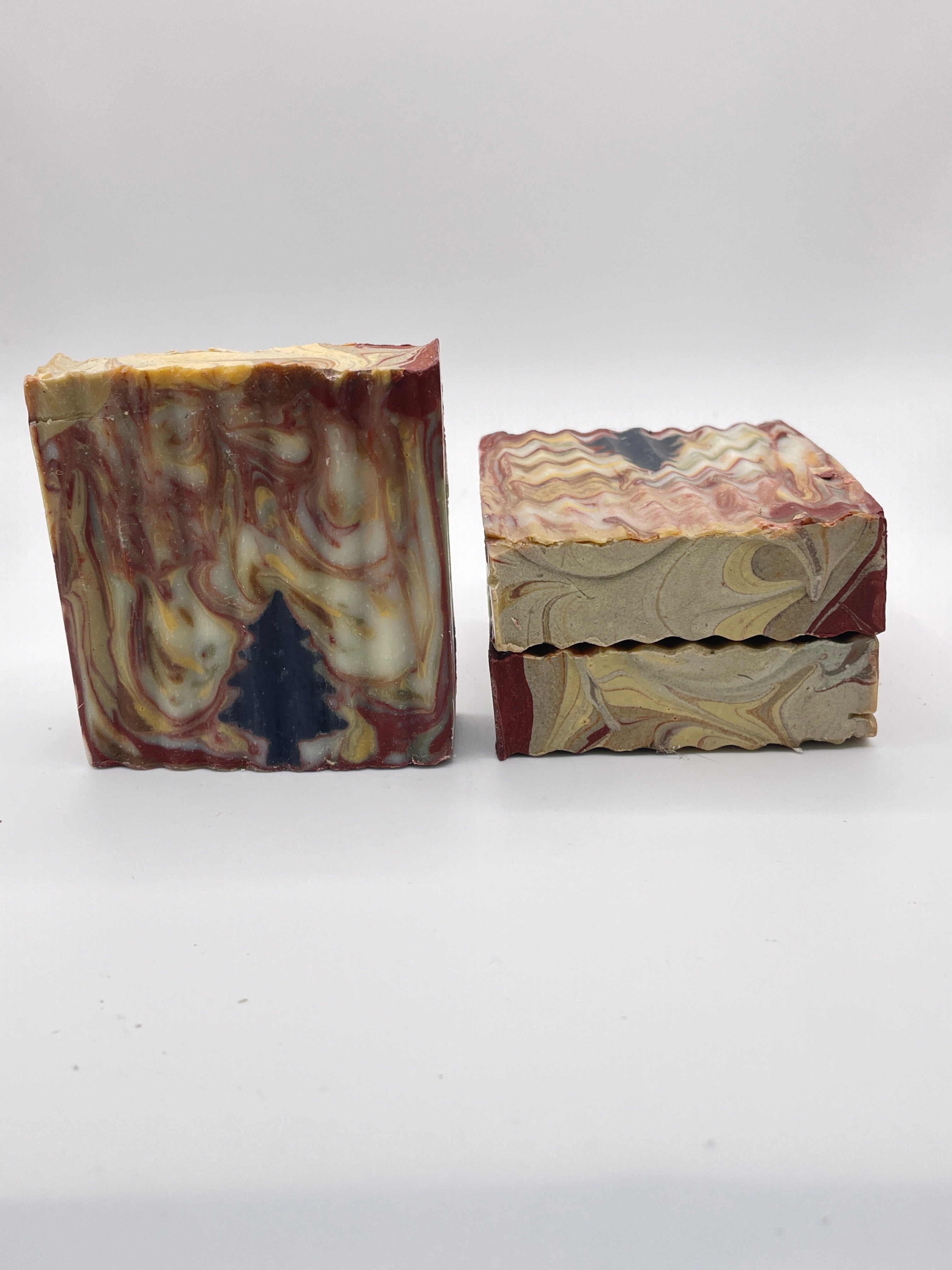 Rainbow Forest Cold Process Soap | Natural Clays & Turmeric