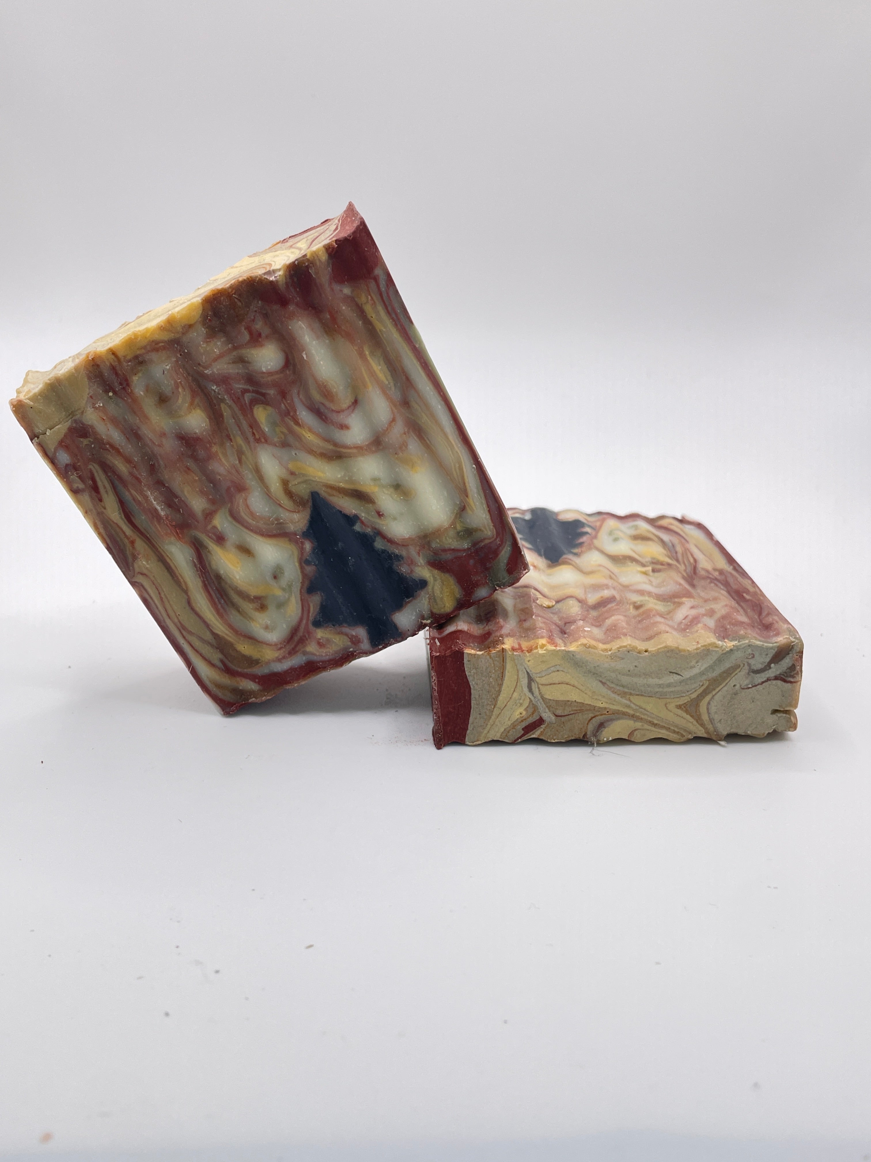 Rainbow Forest Cold Process Soap | Natural Clays & Turmeric