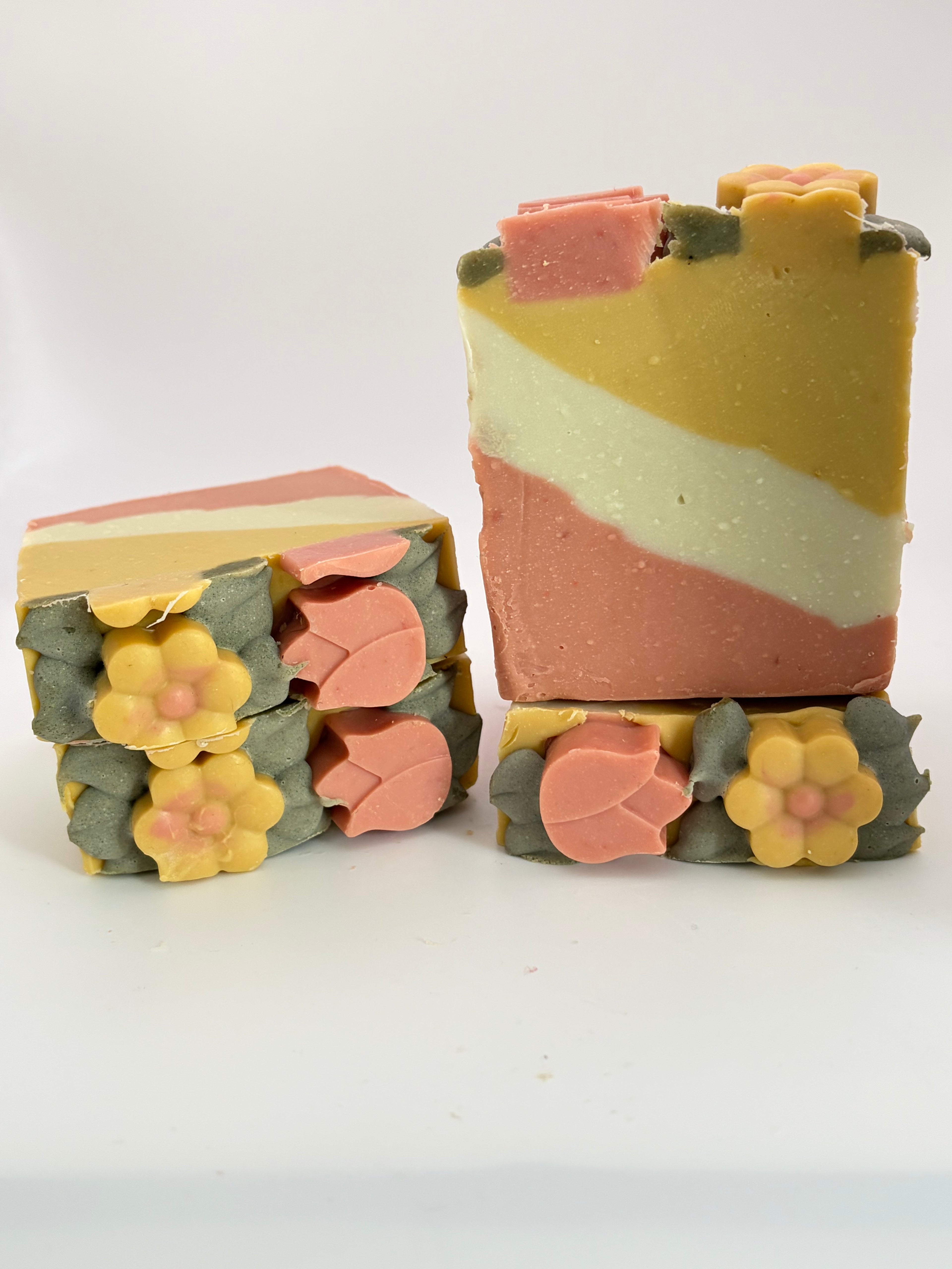 Spring Bloom Scented Cold Process Soap | Shea Butter & Natural Clays