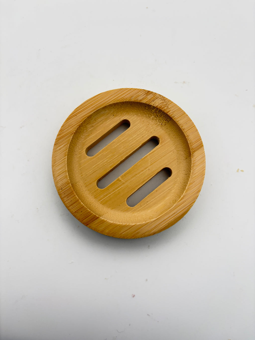 Round Bamboo Soap Dish