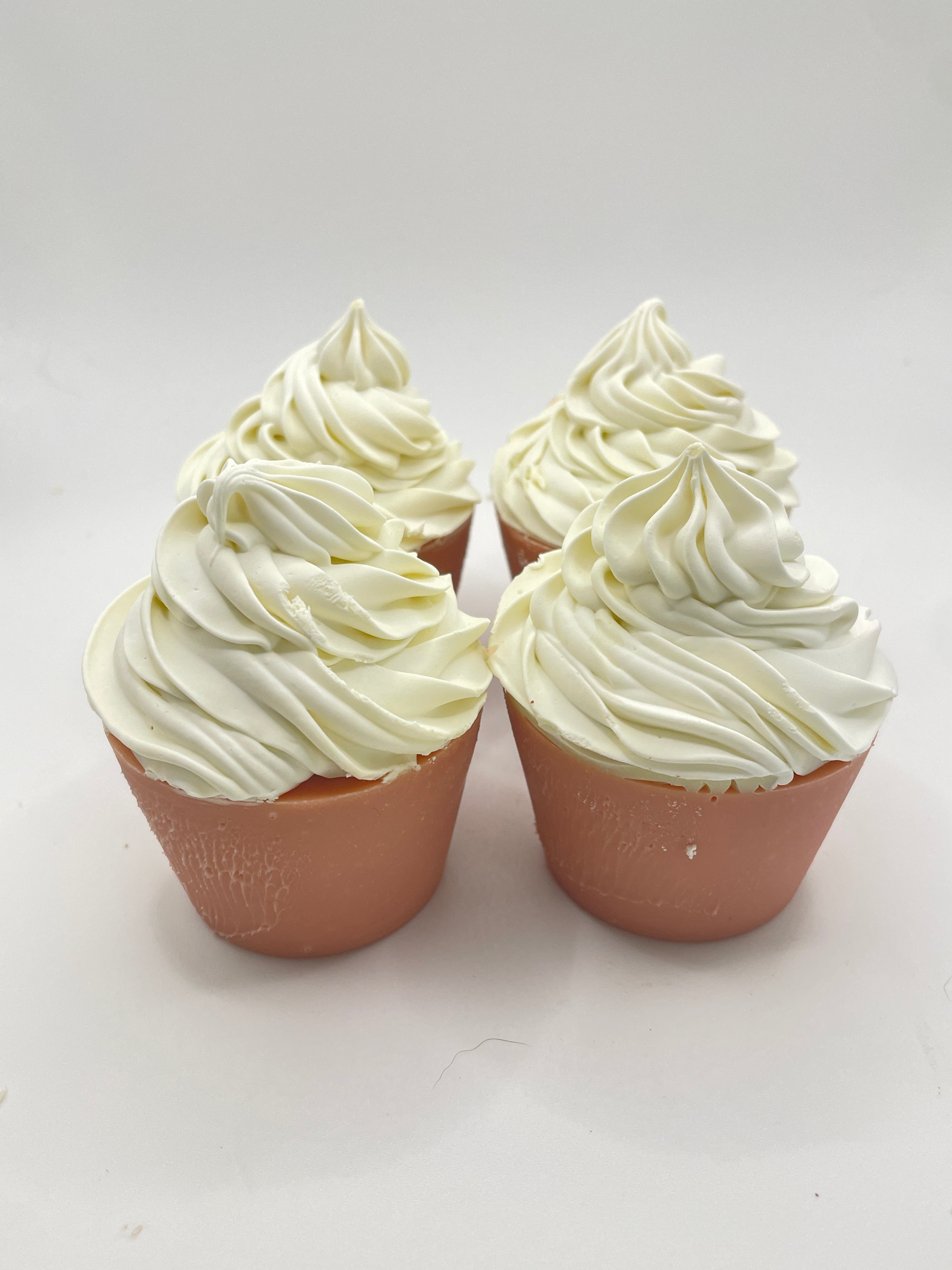 Unscented French Pink Clay Soap Cupcake | Natural Cold Process Soap