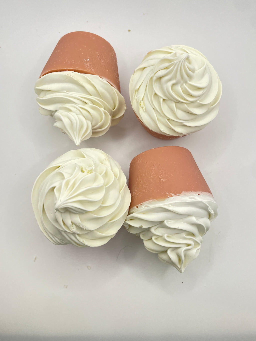 Unscented French Pink Clay Soap Cupcake | Natural Cold Process Soap