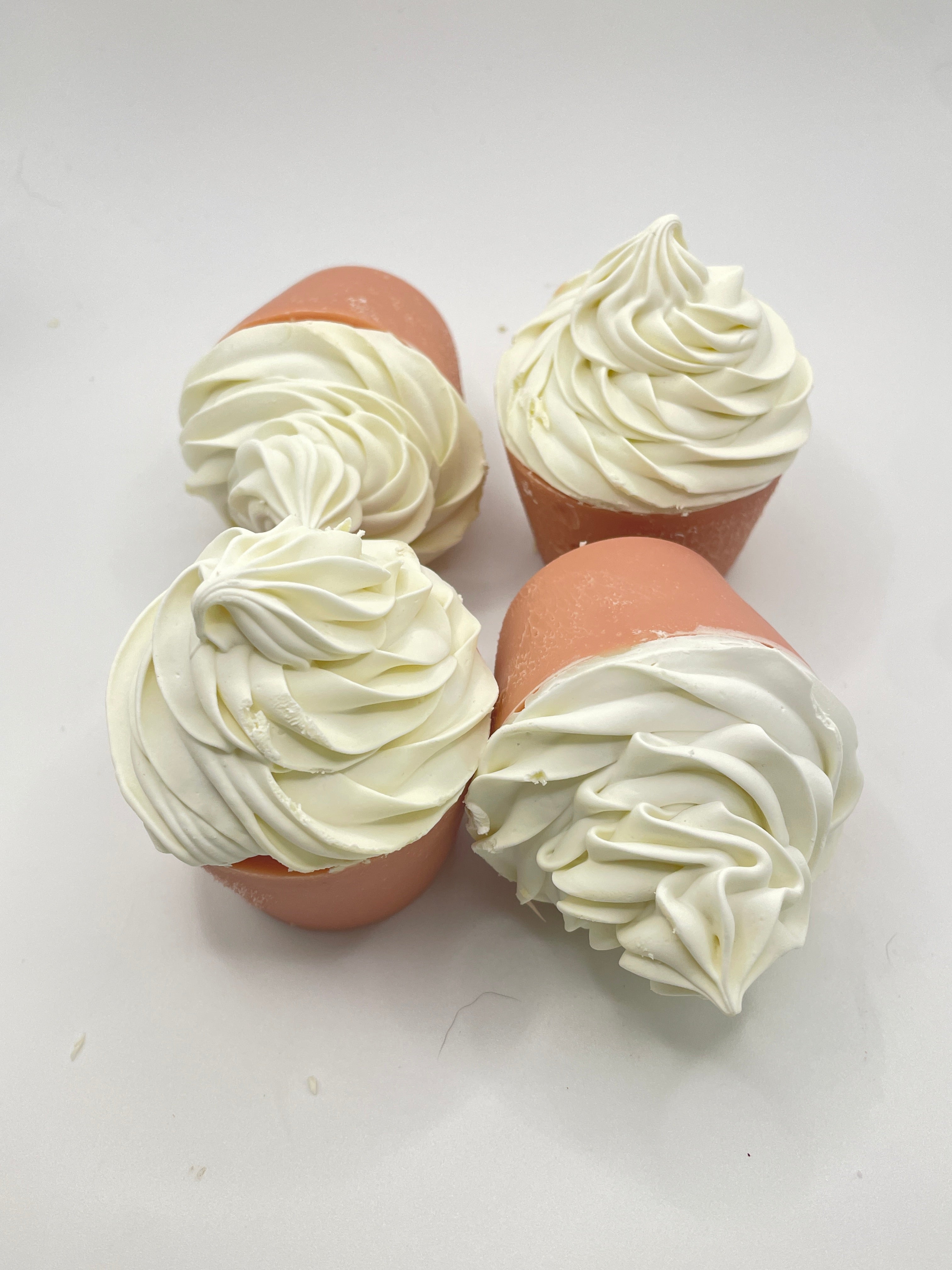 Unscented French Pink Clay Soap Cupcake | Natural Cold Process Soap