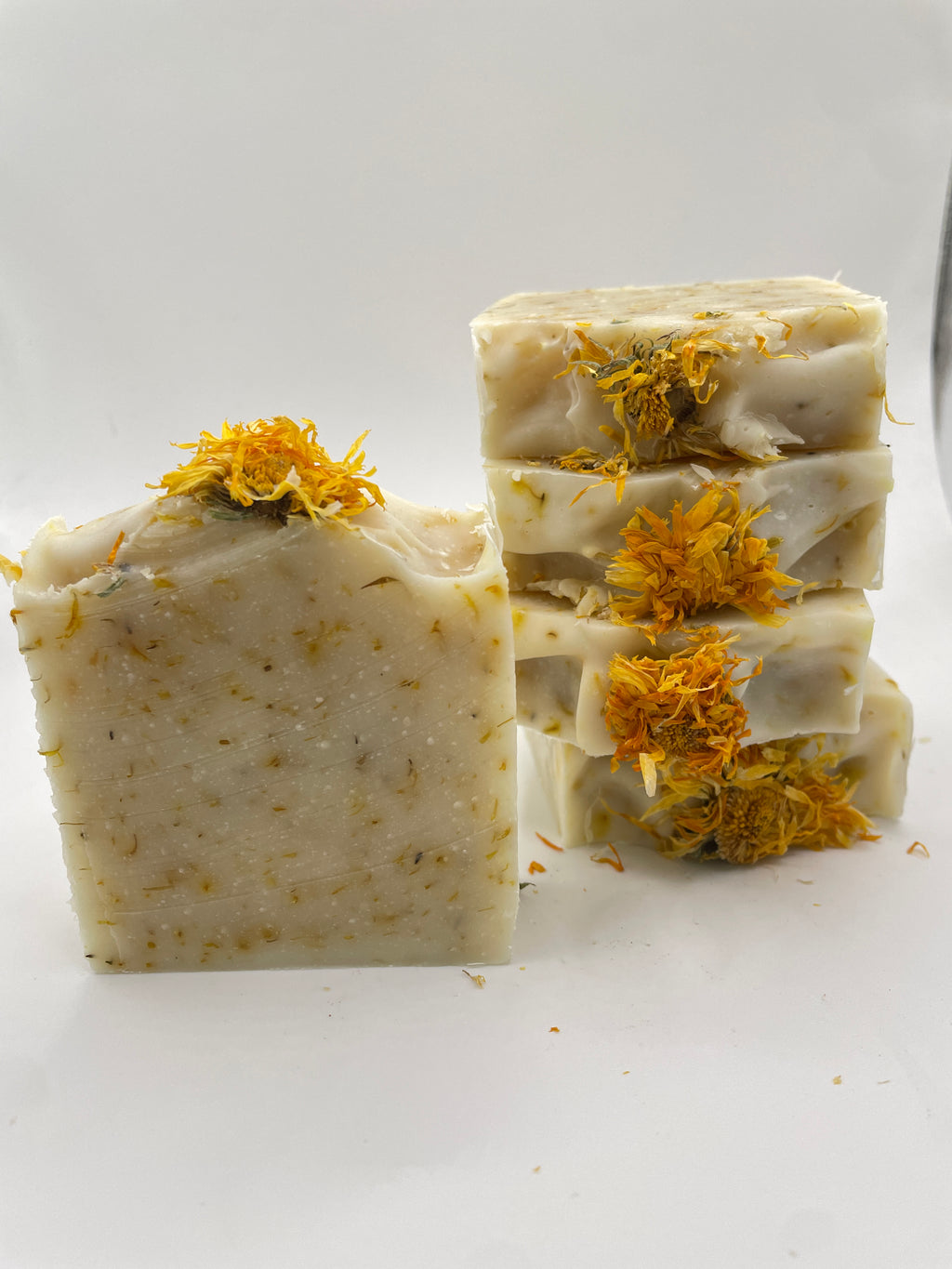 Handmade Calendula Soap Bar - Organic Shea Butter & Coconut Oil