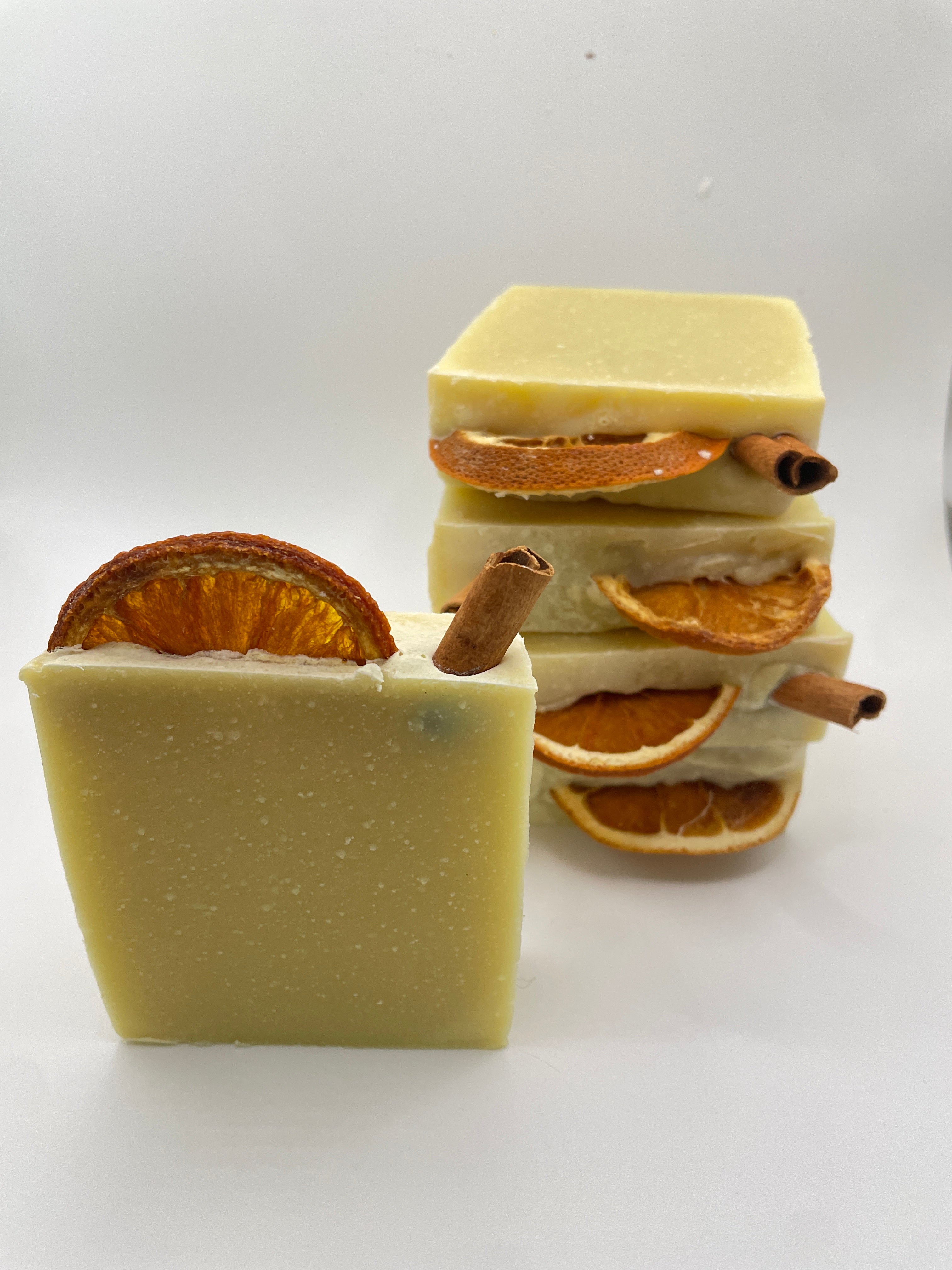 Natural Spiced Orange Essential Oil Soap Bar | Organic Moisturizing Shea Butter | Artisan 100% pure