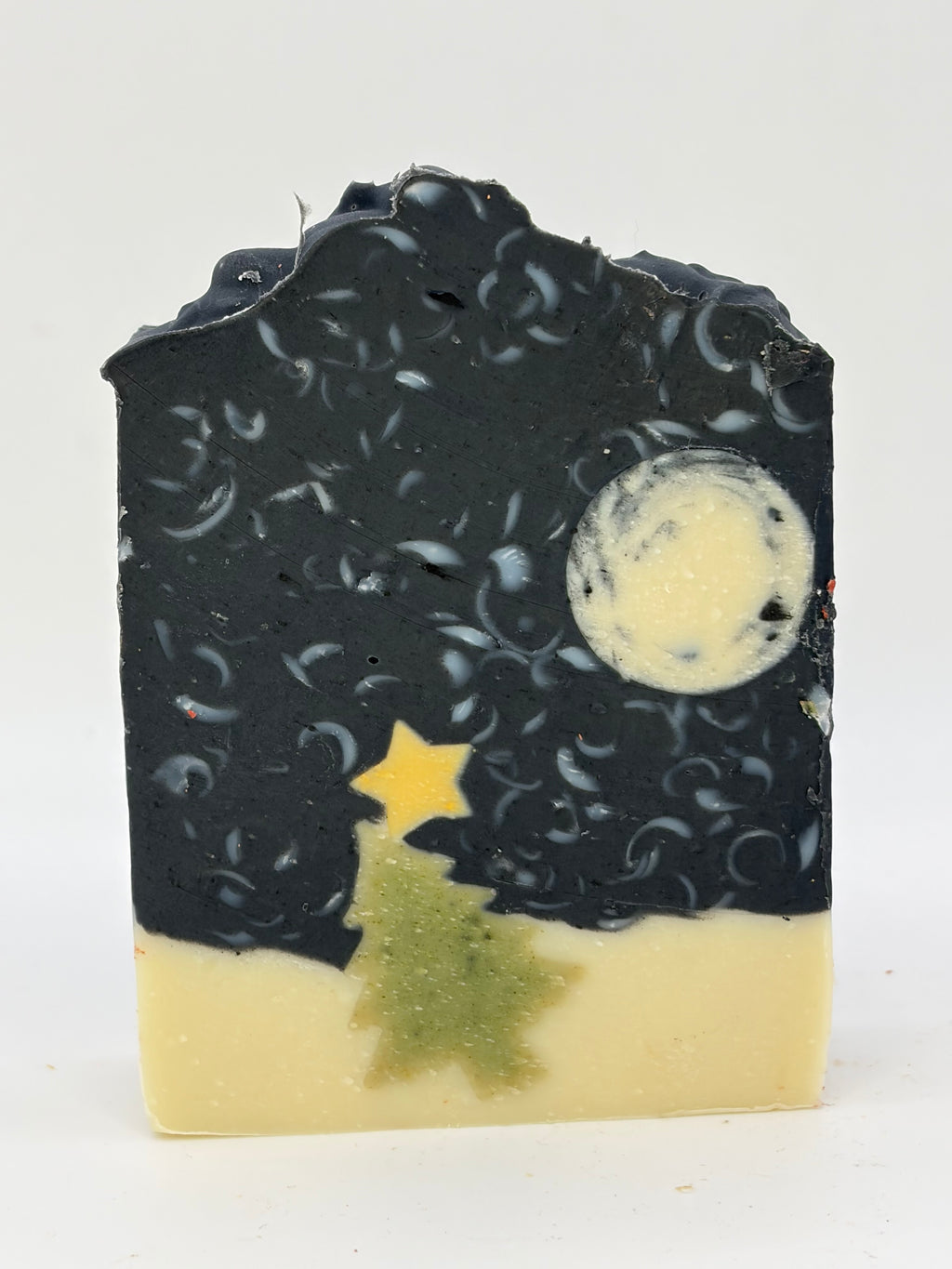 Starry Night Artisanal Night Sky Soap |Natural Indigo Leaves & Charcoal Landscape Bar COMING BACK NOV 15th