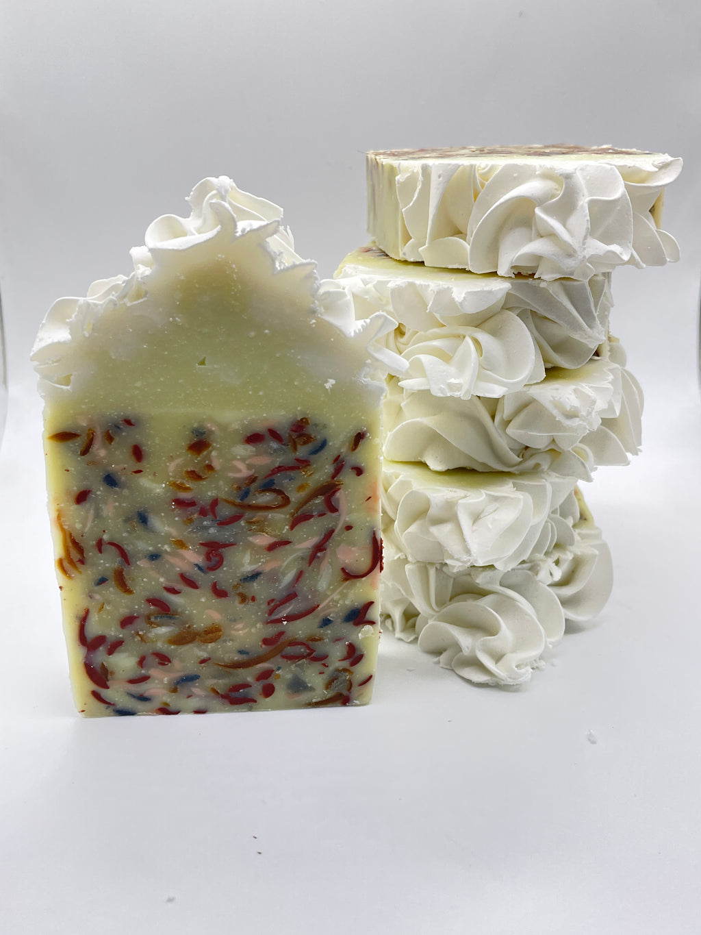 Unscented Confetti Cake Soap - Shea Butter & Coconut Oil Artisan Bar | Cold Process Handmade