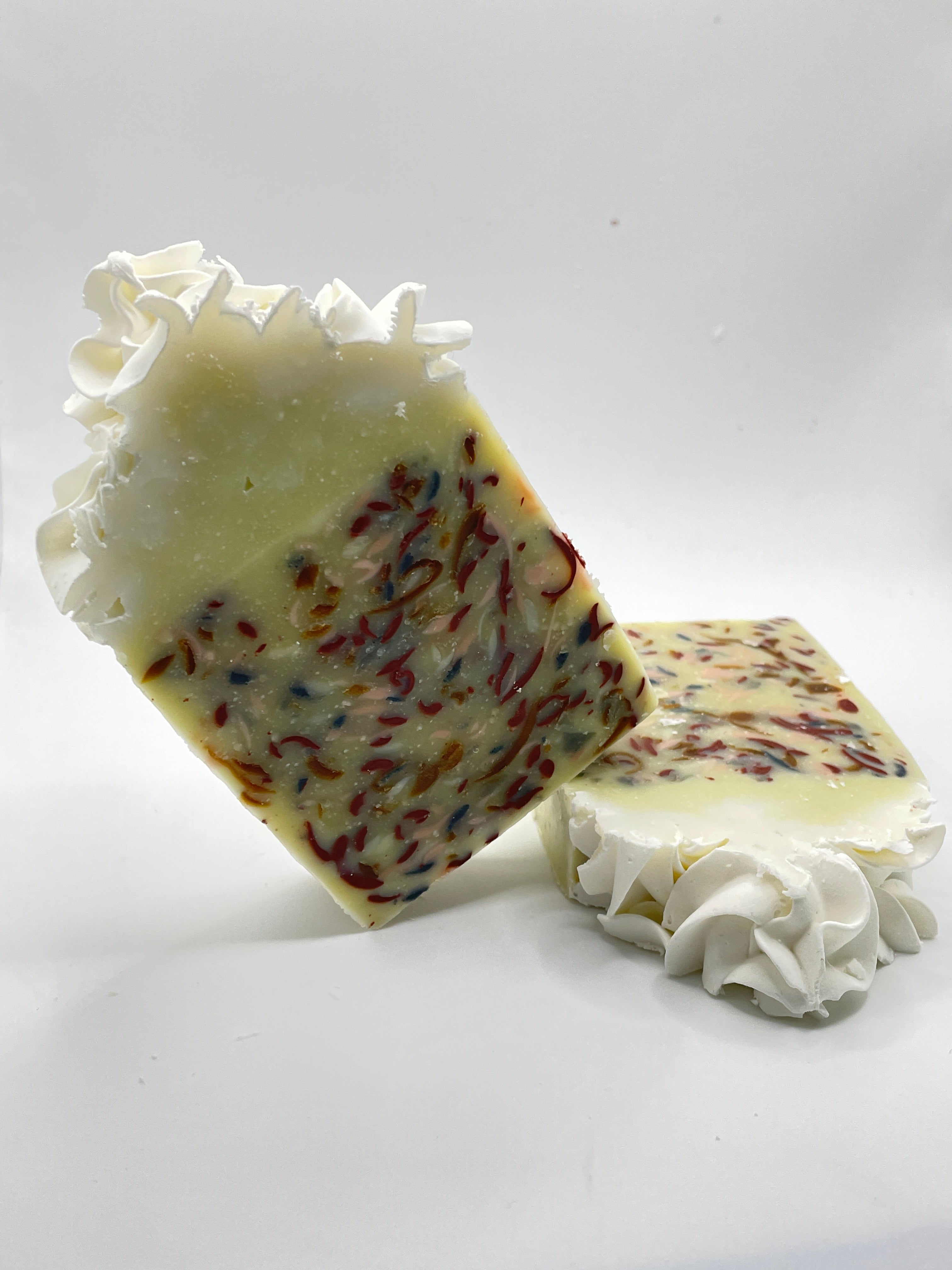 Unscented Confetti Cake Soap - Shea Butter & Coconut Oil Artisan Bar | Cold Process Handmade